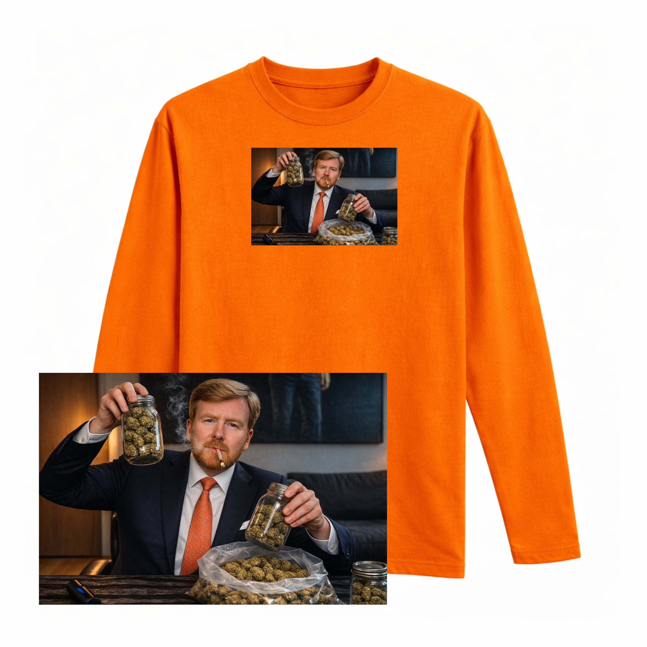 Willem Beste Raad Is Voorraad Longsleeve
