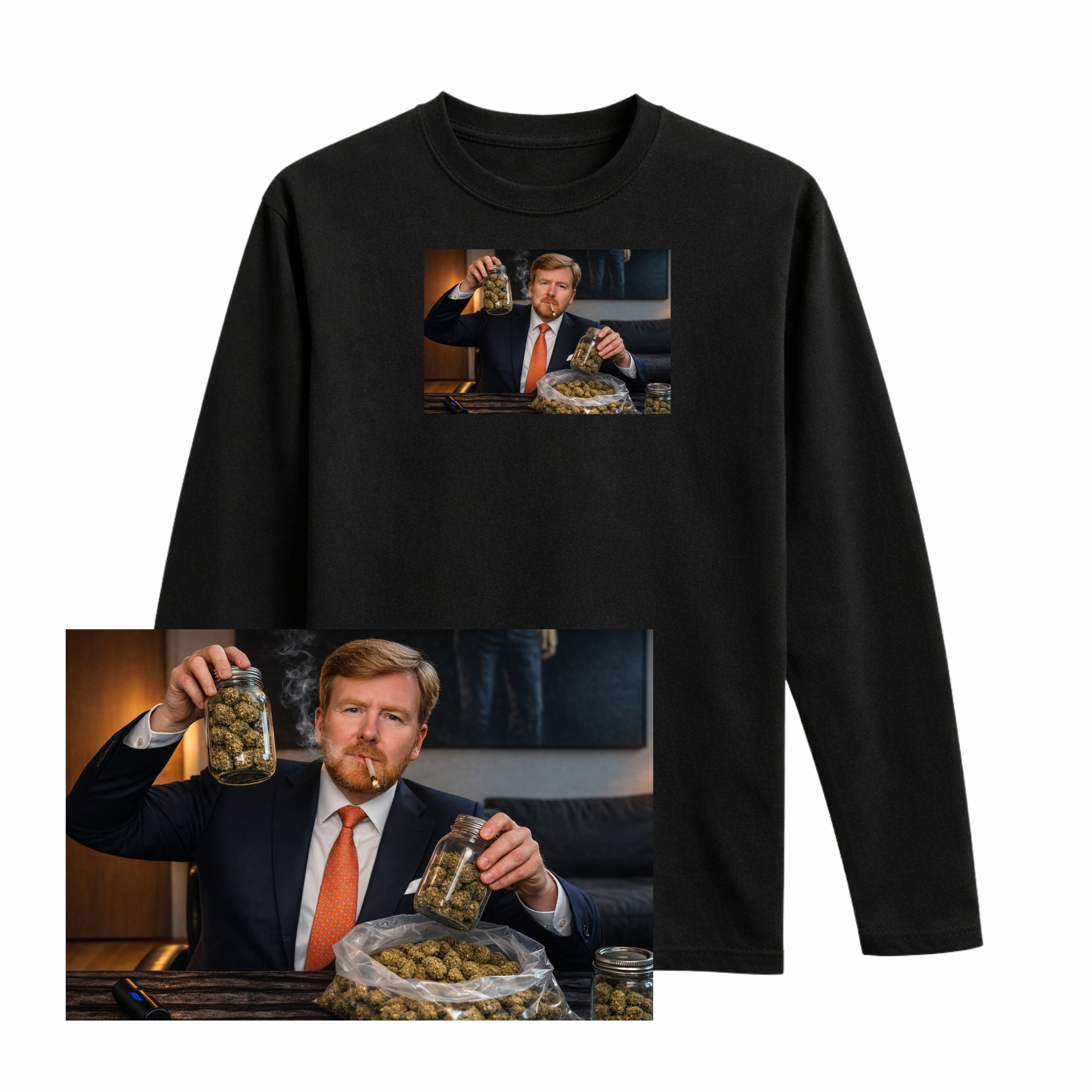 Willem Beste Raad Is Voorraad Longsleeve